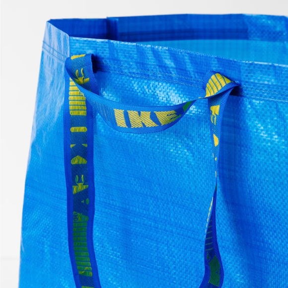 IKEA (set of 10) BRAND NEW XL BLUE TOTE BAG. FRAKTA SHOPPING BAG. 172.283.40 - Picture 7 of 11